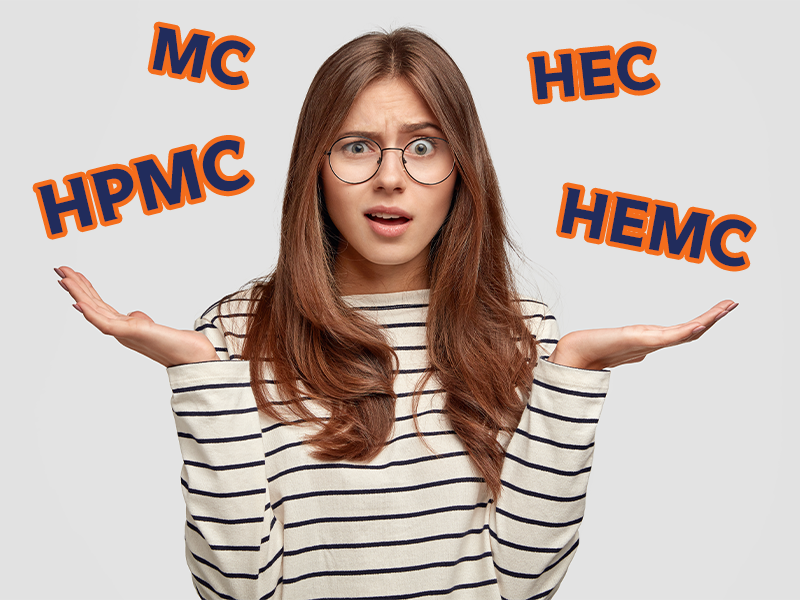 1 difference between HPMC and MC HEC HEMC